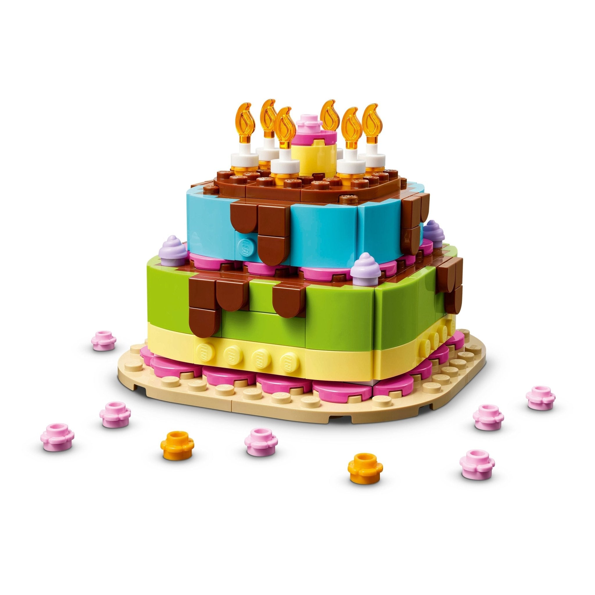 LEGO® Birthday Party Cake Craft for Kids 40815 — Toy - Image 4