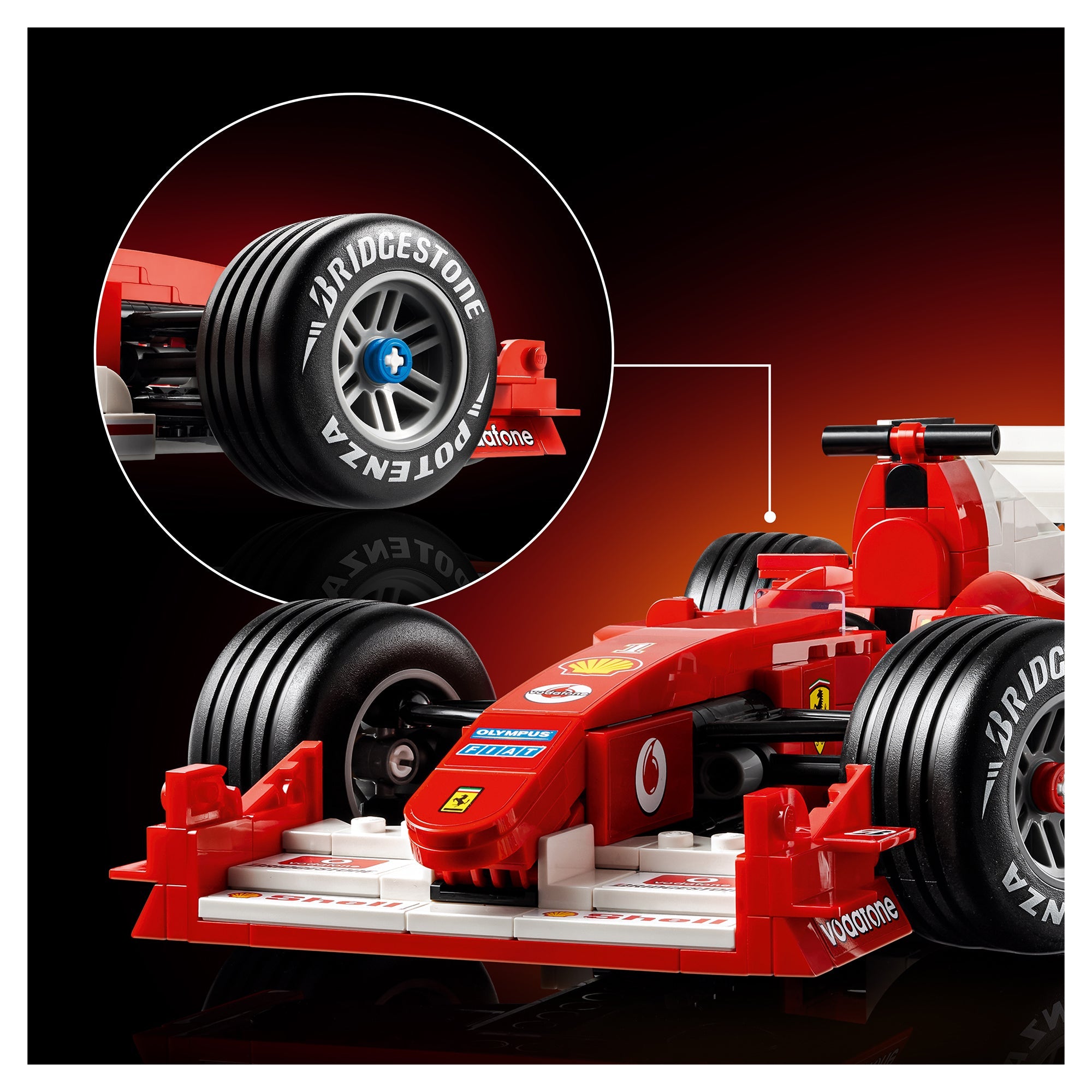 LEGO® Formula 1 LEGO® Icons Ferrari F2004 & Michael Schumacher 11375 — Vehicle - Image 6