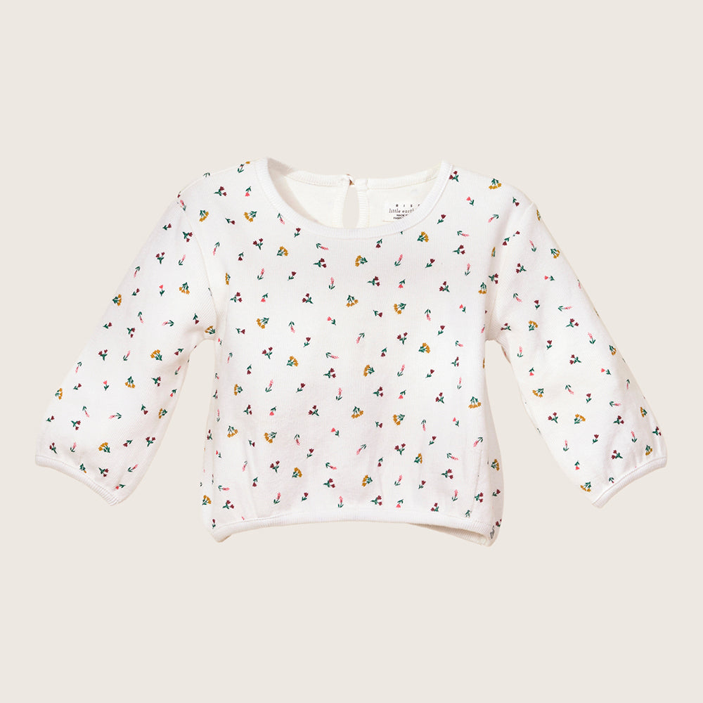 rise little earthling Crew Graphic Top - Obsidian / 3-6m — Sweatshirt