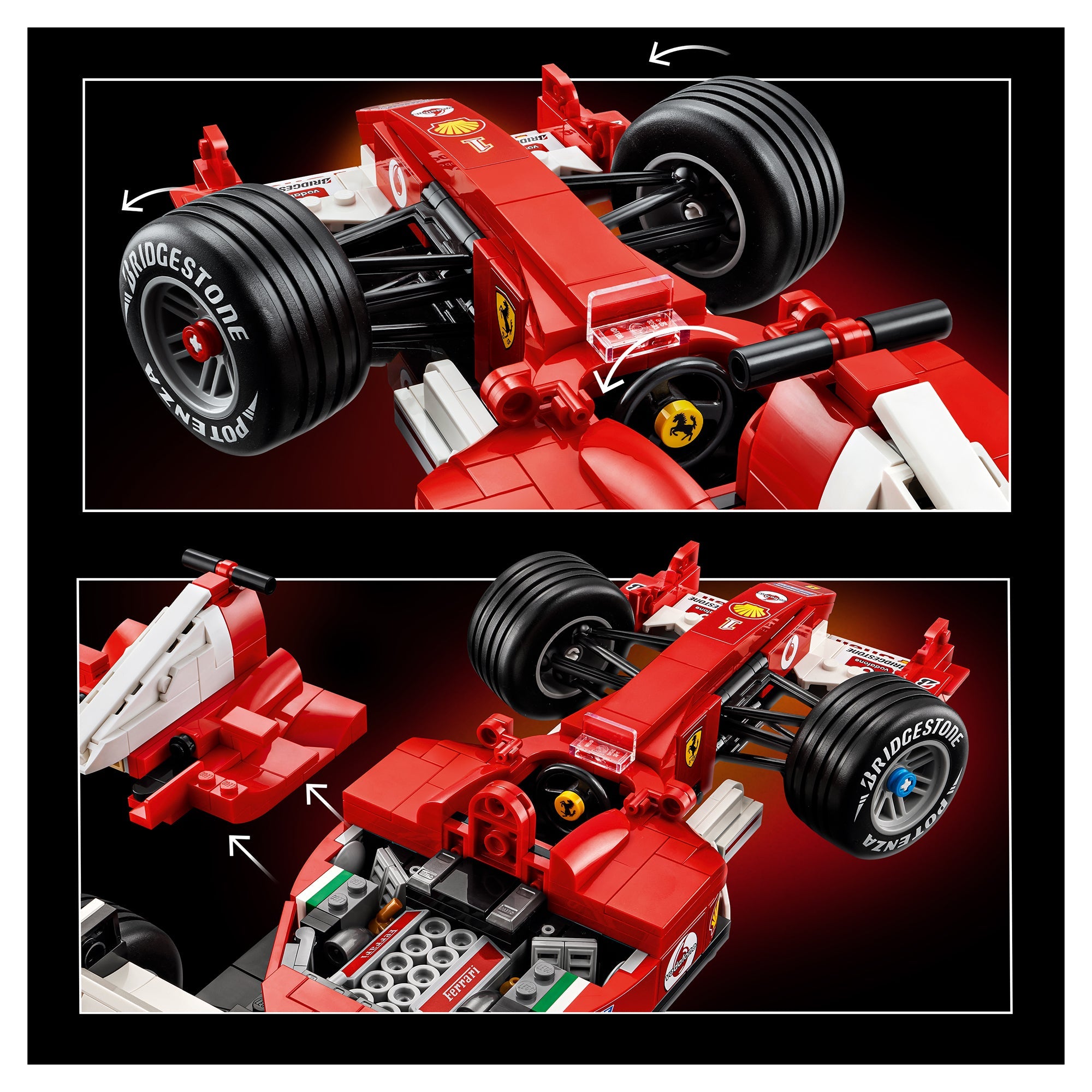 LEGO® Formula 1 LEGO® Icons Ferrari F2004 & Michael Schumacher 11375 — Vehicle - Image 4