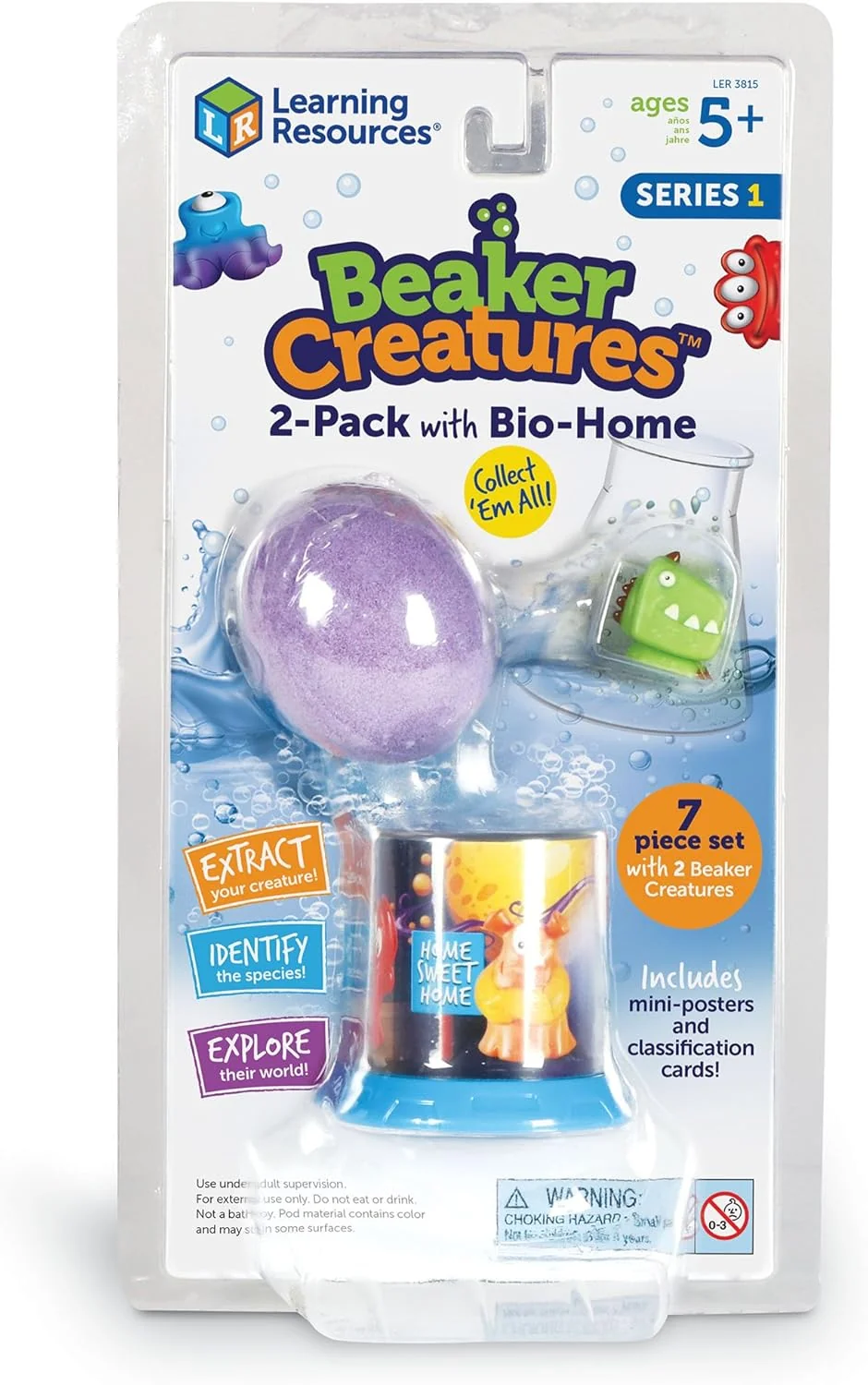 Learning Resources Beaker Creatures® 2 Pack With Bio-Home — Toy