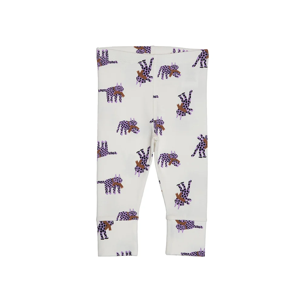 rise little earthling Cuffed Legging BGFKB07 - Violet Dots / 18-24m — Catalog Product