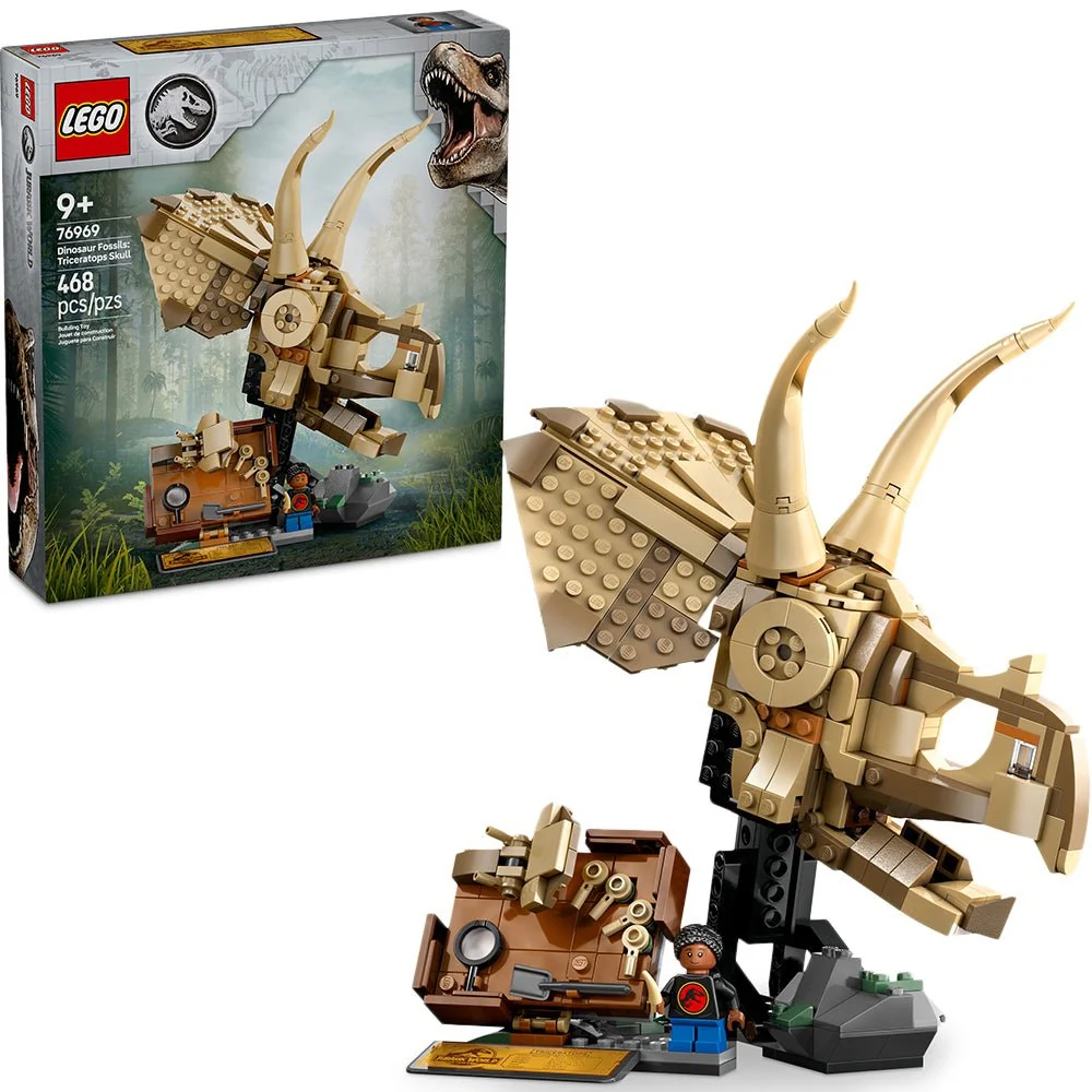 LEGO® Jurassic World Dinosaur Fossils: Triceratops Skull — Can