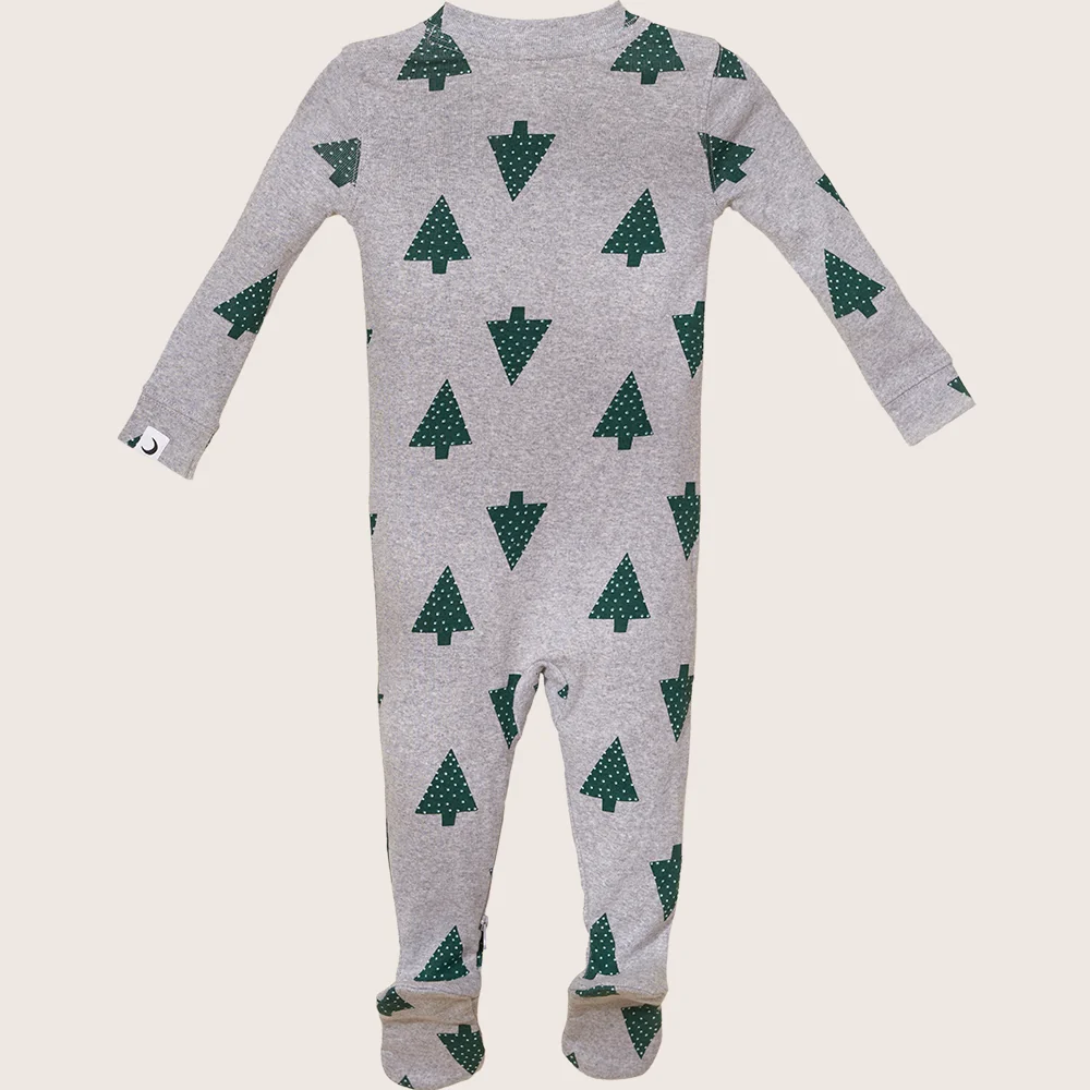 rise little earthling Holiday Sleeper BUHSL00 - Red Stripe / 0-3m — Diaper - Image 23