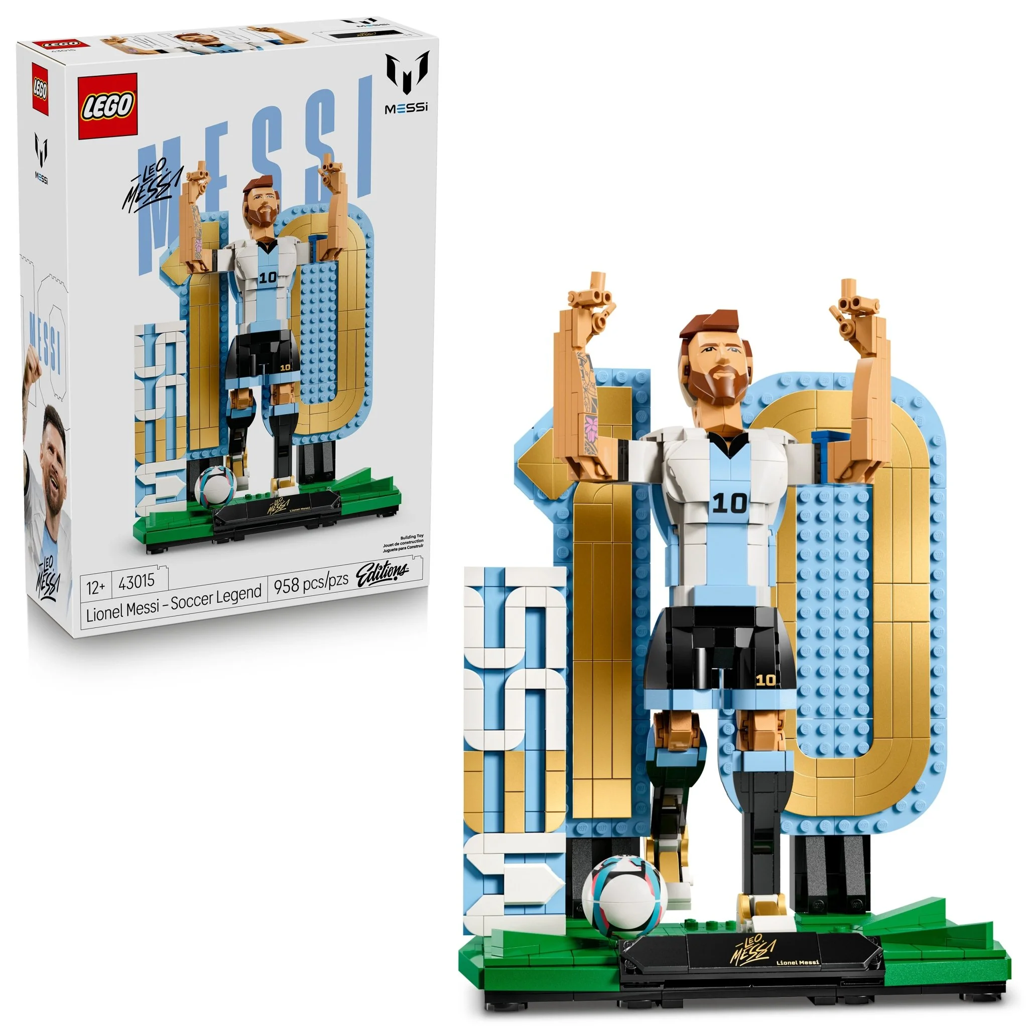 LEGO® Editions Lionel Messi – Soccer Legend 43015 — Can