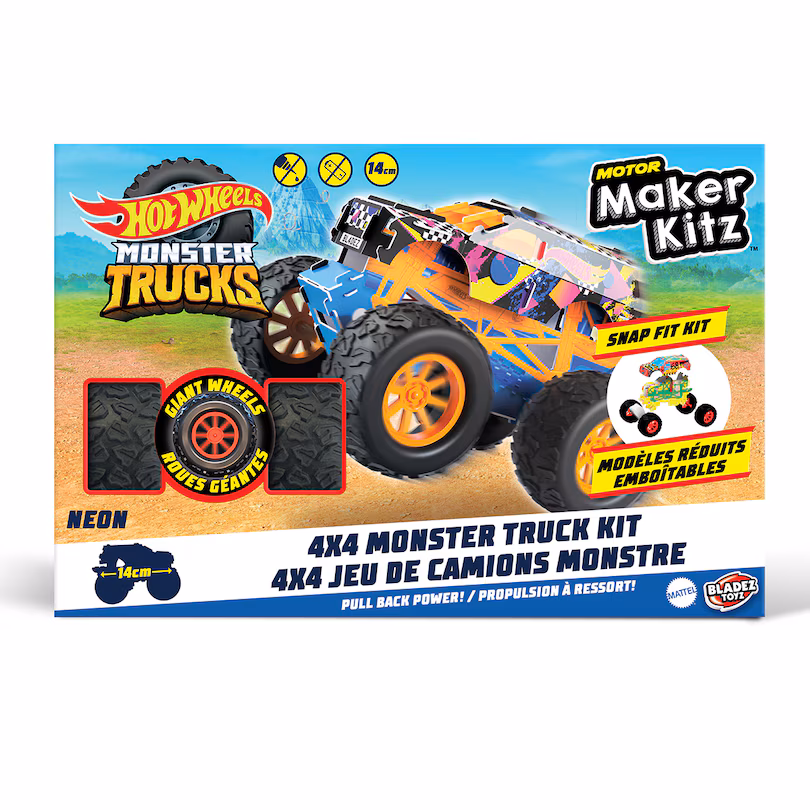 Hot Wheels Motor Maker Kitz - 4x4 Monster Truck Kits — Art