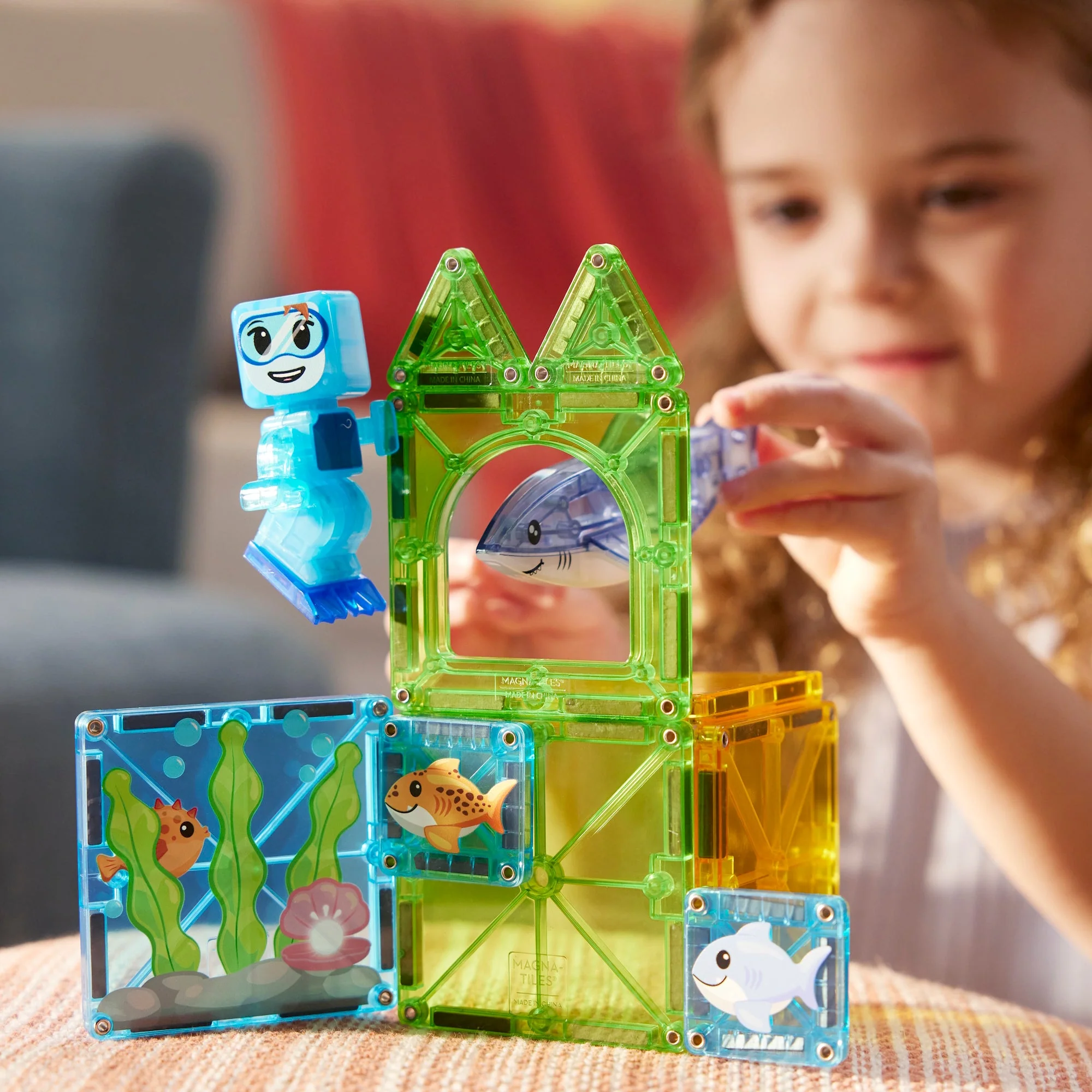 The Original MAGNA-TILES® Shark Dive 13-Piece — Set - Image 8