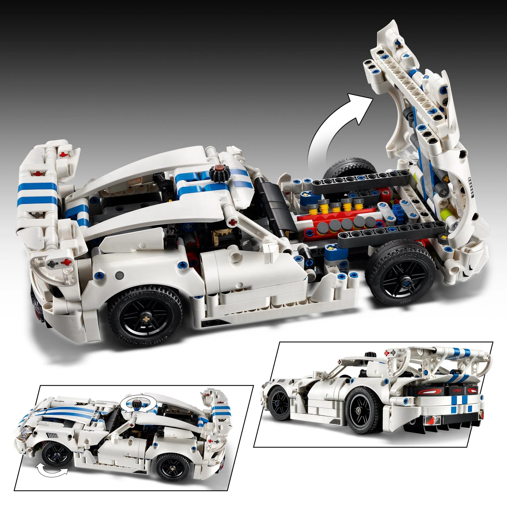 LEGO® Technic Dodge Viper GTS-R Sports Car 42234 — Toy - Image 5