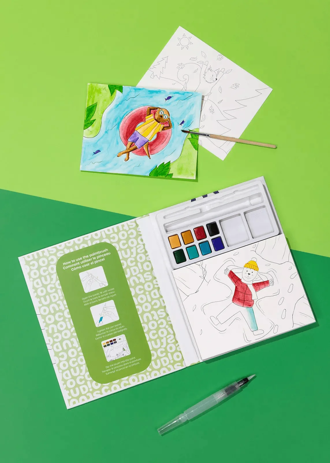 Coco Village Coco Studio Watercolor Forest Painting Book - 30 pages - Image 2