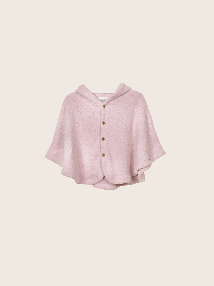 Rise Little Earthling Fleece Poncho - Cream / 18-24m