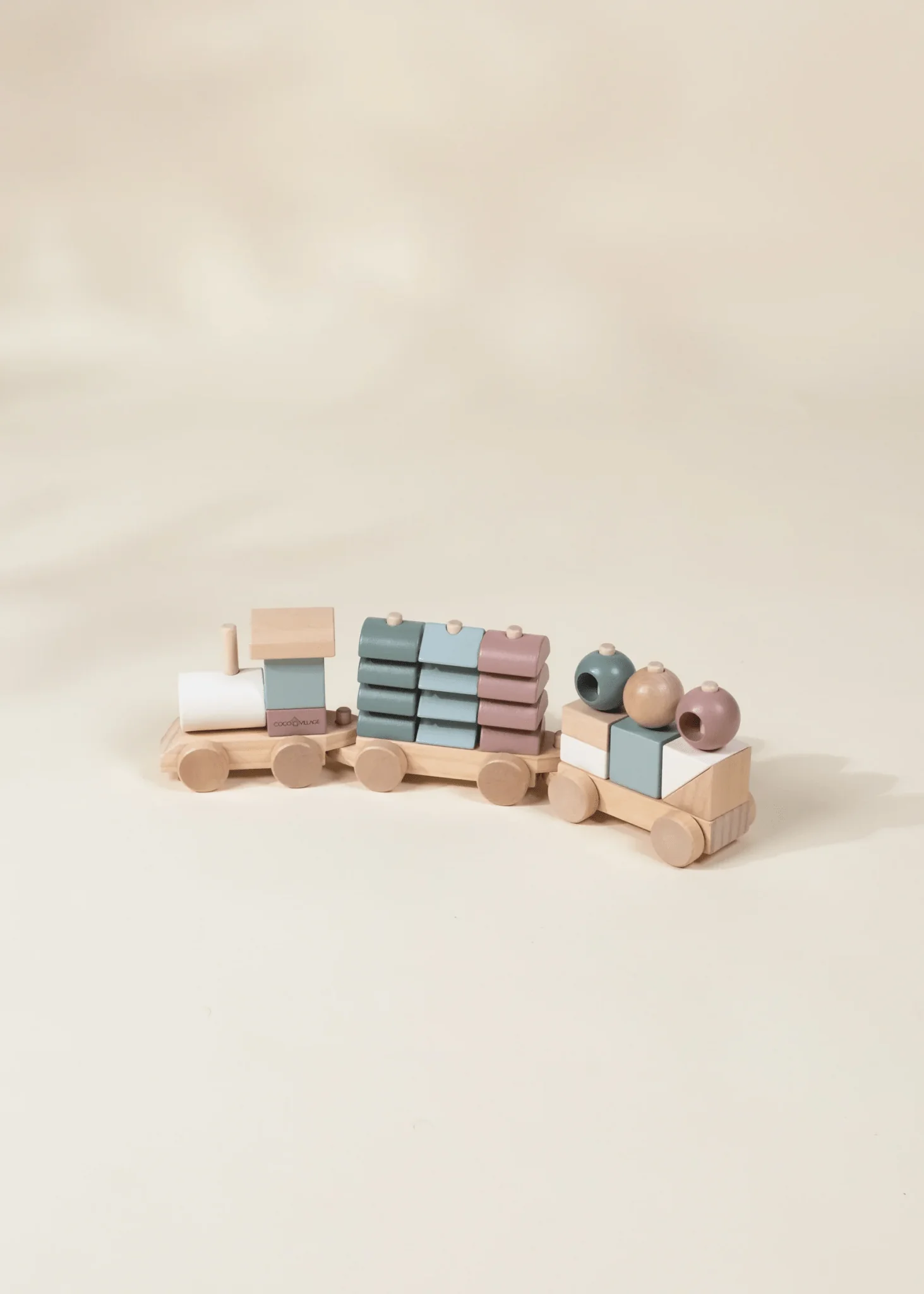 Coco Village Oversized Wooden Stacking Train — Toy