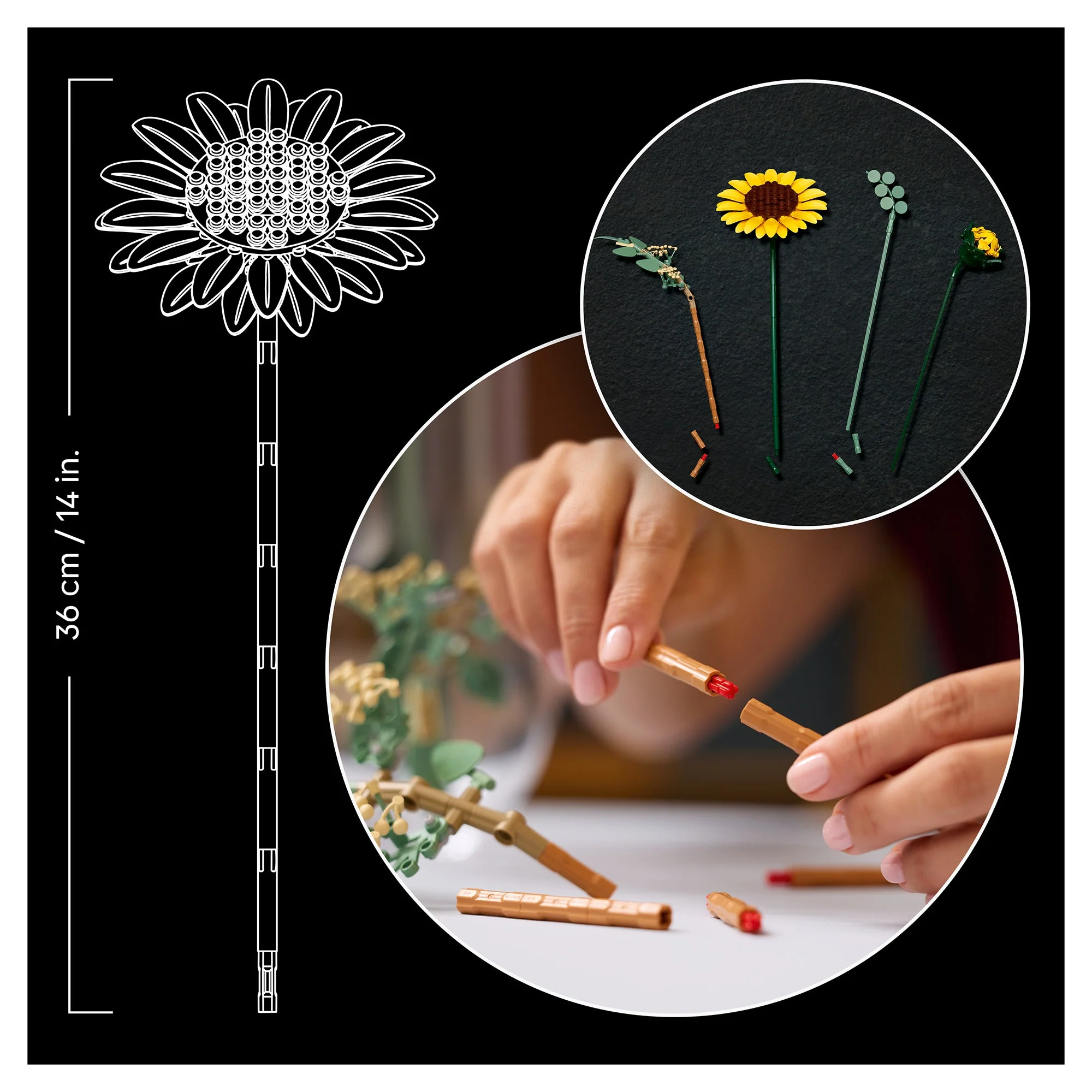 LEGO® Botanicals Sunflower Bouquet 11502 — Set - Image 7