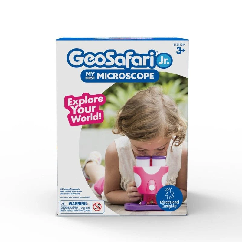 Educational Insights GeoSafari® Jr. My First Microscope (Pink) — Light