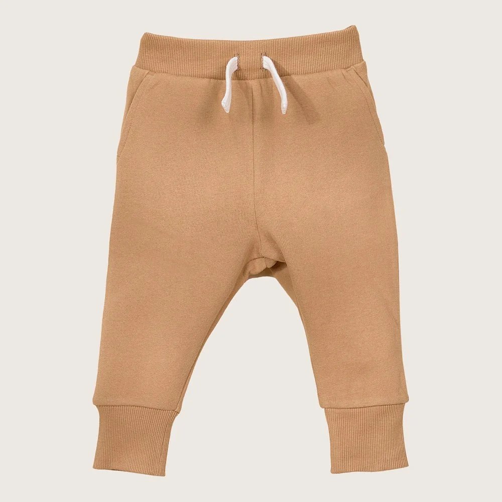 Rise Little Earthling Drop Crotch Jogger - Tannin / 3-6m — Pant - Image 4