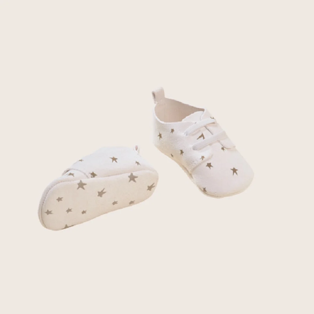 rise little earthling Leather Shoes BUHFW29 - Antique White / 0-3m - Image 2
