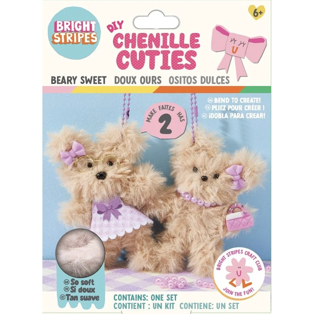 Bright Stripes DIY Chenille Cuties Beary Sweet — Art