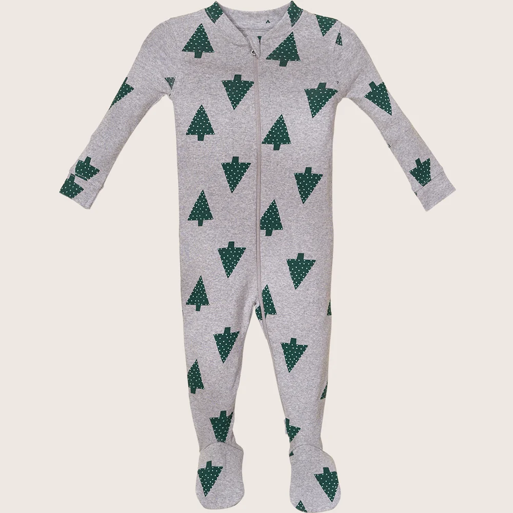 rise little earthling Holiday Sleeper BUHSL00 - Red Stripe / 0-3m — Diaper - Image 20