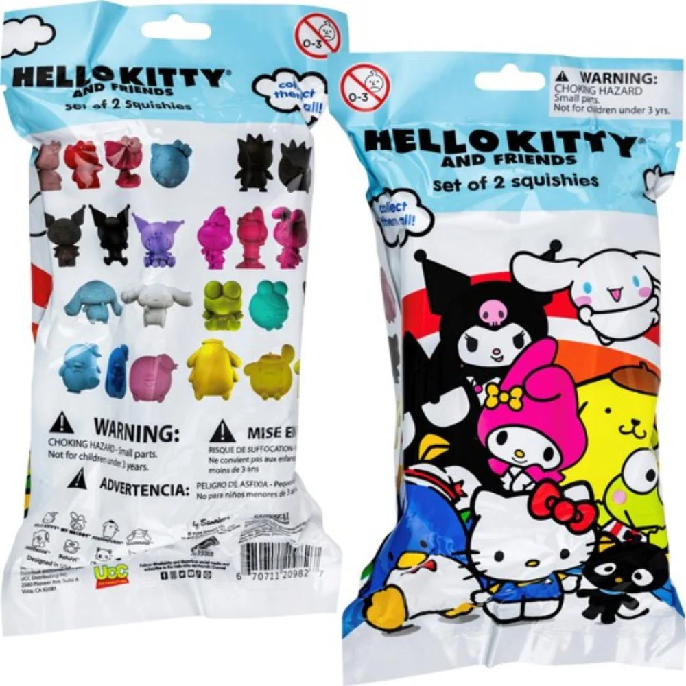 Hello Kitty And Friends 2 Pack Squishies in CDU — Bag - Image 2