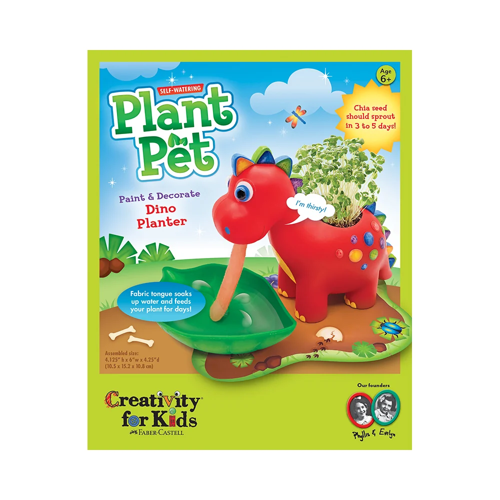 Creativity for Kids Self-Watering Plant Pet Dinosaur — Art - Image 3