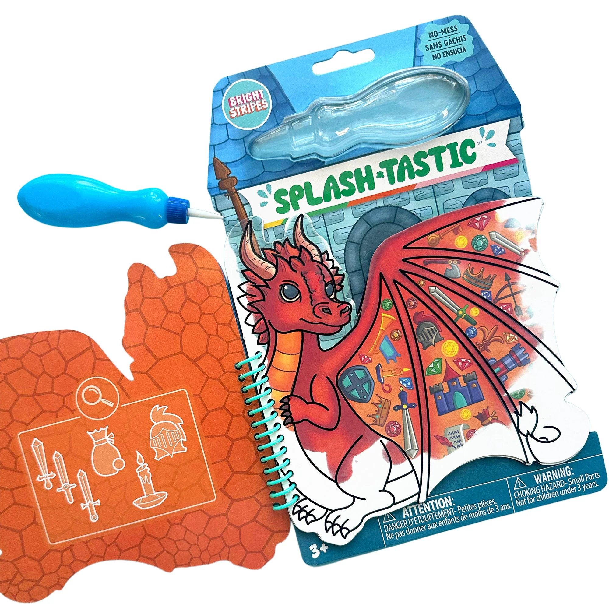 Bright Stripes Splash-Tastic Dragon — Art - Image 2