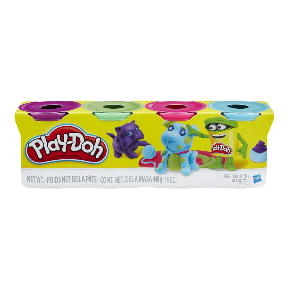 Play-Doh 4 Colour Pack Assorted — Art - Image 5