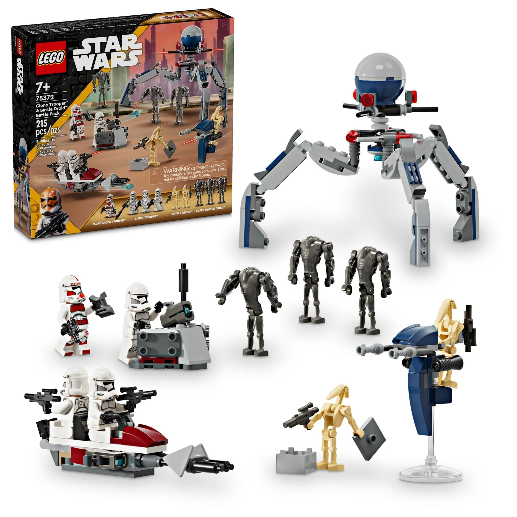 LEGO® Star WarsTM Clone TrooperTM & Battle DroidTM Battle Pack 75372 — Figure - Image 11