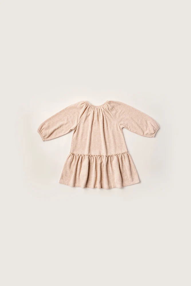 Rise Little Earthling Cozy Dress Oatmeal - Oatmeal / 12-18m - Image 3