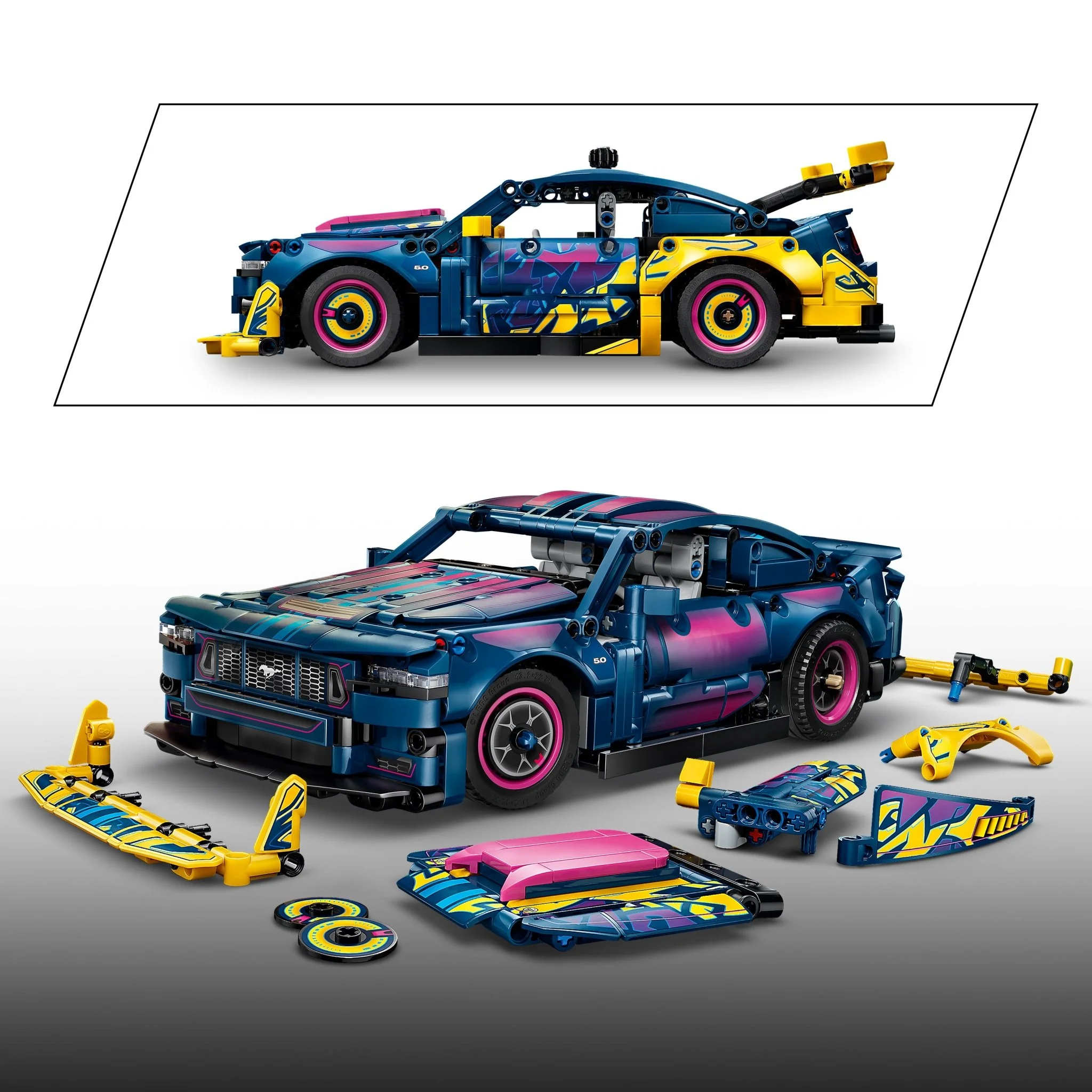 LEGO® Technic Custom Garage Ford Mustang GT Car 42236 — Toy - Image 4