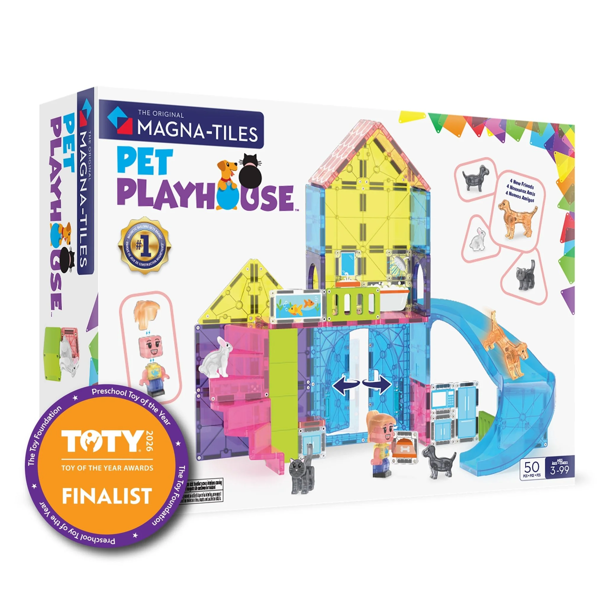 MAGNA-TILES® Pet Playhouse 50-Piece — Set